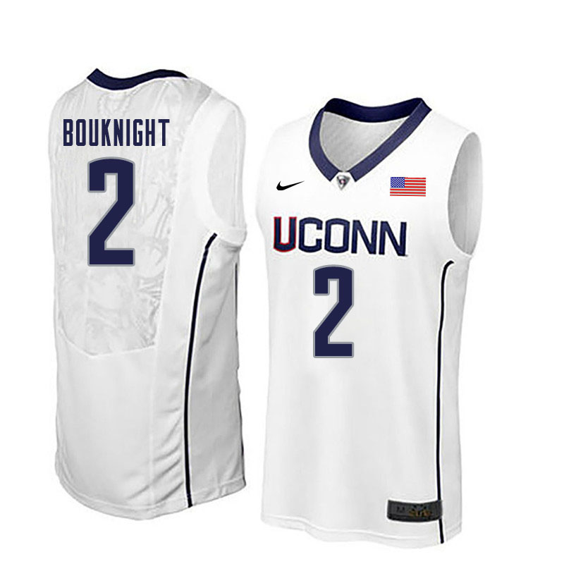 Men #2 James Bouknight Uconn Huskies College Basketball Jerseys Sale-White - Click Image to Close